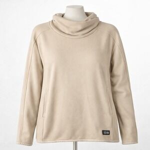 Mountain Hardwear Camplife Fleece Pullover Beige Cream Womens M Granola Gorpcore